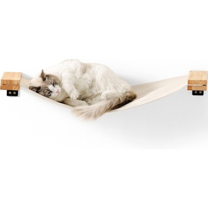 image:imageFUKUMARU Cat Wall Furniture 34 x 13 inch Cats Hammock Shelves Rubberwood Kitten Window Perch Easy DIY Installation