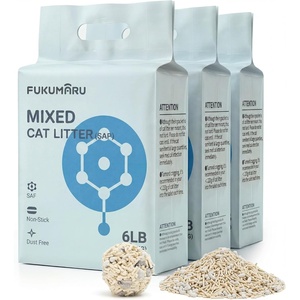 image:imageFUKUMARU Tofu Cat Litter Super Ultra Absorbent 18 LBS Clumping Cat Litter Flushable Natural Lightweight Dust Free Quick Clumping Low Tracking Odor Control 6lb x 3 Packs18lbs  6lb x 3 Bags