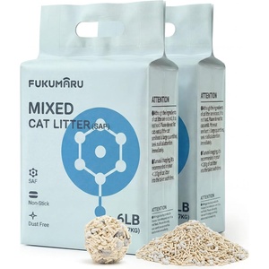 image:imageFUKUMARU Tofu Cat Litter Super Ultra Absorbent 18 LBS Clumping Cat Litter Flushable Natural Lightweight Dust Free Quick Clumping Low Tracking Odor Control 6lb x 3 Packs12lbs  6lb  2 Bags