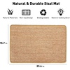image:imageFUKUMARU 187 Inch L Shape Cat Scratcher and 236 X 157 Inch Natural Sisal Cat Scratcher Mat