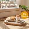 image:imageFUKUMARU 2 Packs Replacement Refills for 24 Inch Cat Scratcher Bed Sofa 14 Inch Thickness Cardboard Scratching Board Cat Scratch Pads Suitable for Indoor Cats