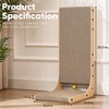 image:imageFUKUMARU Cat Scratcher 2 Packs Cat Scratching Boards for Indoor Cats L Shaped Cardboard Cats Scratcher Vertical Scartch Pads with Ball Toy Wood Color 25 InchWood Color