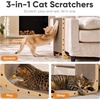 image:imageFUKUMARU Cat Scratcher 2 Packs Cat Scratching Boards for Indoor Cats L Shaped Cardboard Cats Scratcher Vertical Scartch Pads with Ball Toy Wood Color 25 InchWood Color