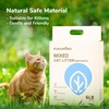 image:imageFUKUMARU 189 Inch L Shape Cat Scratcher and 3 Packs Tofu Cat Litter White Tea