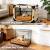 image:imageFUKUMARU 55Inch Thick Dog Bed Mat Washable Cat Bed with Waterproof Lining Orthopedic Dog Beds for Senior Dogs Cozy Flat Dog Kennel Bed for Crate NonSlip Pet Pillow Bed OrangeGinger Yellow
