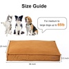 image:imageFUKUMARU 55Inch Thick Dog Bed Mat Washable Cat Bed with Waterproof Lining Orthopedic Dog Beds for Senior Dogs Cozy Flat Dog Kennel Bed for Crate NonSlip Pet Pillow Bed OrangeGinger Yellow