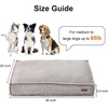 image:imageFUKUMARU 55Inch Thick Dog Bed Mat Washable Cat Bed with Waterproof Lining Orthopedic Dog Beds for Senior Dogs Cozy Flat Dog Kennel Bed for Crate NonSlip Pet Pillow Bed OrangeGrey