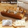 image:imageFUKUMARU 55Inch Thick Dog Bed Mat Washable Cat Bed with Waterproof Lining Orthopedic Dog Beds for Senior Dogs Cozy Flat Dog Kennel Bed for Crate NonSlip Pet Pillow Bed OrangeGinger Yellow