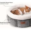 image:imageFUKUMARU Cat Bed Corduroy Round Cat Beds for Indoor Cats Washable Fluffy Pet Bed for Cats and Puppy Soft Cute Small Dog Beds GreyGrey
