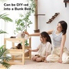 image:imageFUKUMARU Cat Bed Hammock Cozy Velvet Cat Couch for Indoor Cats Raised Wooden Cats Perch 21 Inch Pet Sofa Outdoor Dog Beds Suitable for Puppy Bunny and Small Animal WhiteWhite