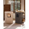 image:imageFUKUMARU Cat House for Indoor Cats 2362 Inch Large Cat Bed Cave Condo 2Storey Cozy Felt Covered Cats Tunnel Kitten Hideaway for Multicats Scratch Resistant Dark GreyCamel