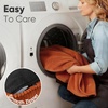 image:imageFUKUMARU Cute Dog Bed Thickened Orthopedic Dogs Couch 36in Egg Crate Foam Pet Sofa for Medium to Large Dogs Waterproof Warm Corduroy Pet Bed with Washable Cover BlueOrange