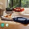 image:imageFUKUMARU Cute Dog Bed Thickened Orthopedic Dogs Couch 36in Egg Crate Foam Pet Sofa for Medium to Large Dogs Waterproof Warm Corduroy Pet Bed with Washable Cover BlueBlue