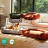 image:imageFUKUMARU Cute Dog Bed Thickened Orthopedic Dogs Couch 36in Egg Crate Foam Pet Sofa for Medium to Large Dogs Waterproof Warm Corduroy Pet Bed with Washable Cover BlueGrey