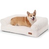 image:imageFUKUMARU Cute Dog Bed Thickened Orthopedic Dogs Couch 36in Egg Crate Foam Pet Sofa for Medium to Large Dogs Waterproof Warm Corduroy Pet Bed with Washable Cover BlueCream