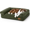image:imageFUKUMARU Cute Dog Bed Thickened Orthopedic Dogs Couch 36in Egg Crate Foam Pet Sofa for Medium to Large Dogs Waterproof Warm Corduroy Pet Bed with Washable Cover BlueGreen