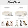 image:imageFUKUMARU Cute Dog Bed Thickened Orthopedic Dogs Couch 36in Egg Crate Foam Pet Sofa for Medium to Large Dogs Waterproof Warm Corduroy Pet Bed with Washable Cover BlueCream