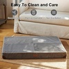 image:imageFUKUMARU Dog Bed Thickened Corduroy Orthopedic Dog Beds with Washable Cover Large Waterproof Dogs Bed for Crate 28D Egg Crate Foam Support Pet Mat Cozy Pet Bed Pad with AntiSlip Bottom GreyGrey