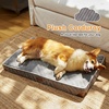 image:imageFUKUMARU Dog Bed Thickened Corduroy Orthopedic Dog Beds with Washable Cover Large Waterproof Dogs Bed for Crate 28D Egg Crate Foam Support Pet Mat Cozy Pet Bed Pad with AntiSlip Bottom GreyGrey