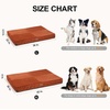 image:imageFUKUMARU Dog Bed Thickened Corduroy Orthopedic Dog Beds with Washable Cover Large Waterproof Dogs Bed for Crate 28D Egg Crate Foam Support Pet Mat Cozy Pet Bed Pad with AntiSlip Bottom GreyOrange