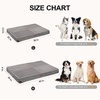 image:imageFUKUMARU Dog Bed Thickened Corduroy Orthopedic Dog Beds with Washable Cover Large Waterproof Dogs Bed for Crate 28D Egg Crate Foam Support Pet Mat Cozy Pet Bed Pad with AntiSlip Bottom GreyGrey