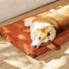 image:imageFUKUMARU Dog Bed Thickened Corduroy Orthopedic Dog Beds with Washable Cover Large Waterproof Dogs Bed for Crate 28D Egg Crate Foam Support Pet Mat Cozy Pet Bed Pad with AntiSlip Bottom GreyOrange