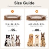 image:imageFUKUMARU Large Thickened Dog Couch Bed Orthopedic Waterproof amp Washable  Heavy Duty Dog Sofa with 4 ExtraThick EggCrate Foam Relieves Joint Pressure Fully Removable Fits Medium to Large DogsCamel