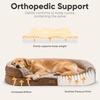 image:imageFUKUMARU Large Thickened Dog Couch Bed Orthopedic Waterproof amp Washable  Heavy Duty Dog Sofa with 4 ExtraThick EggCrate Foam Relieves Joint Pressure Fully Removable Fits Medium to Large DogsCamel