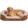 image:imageFUKUMARU Large Thickened Dog Couch Bed Orthopedic Waterproof amp Washable  Heavy Duty Dog Sofa with 4 ExtraThick EggCrate Foam Relieves Joint Pressure Fully Removable Fits Medium to Large DogsCamel