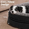 image:imageFUKUMARU Large Thickened Dog Couch Bed Orthopedic Waterproof amp Washable  Heavy Duty Dog Sofa with 4 ExtraThick EggCrate Foam Relieves Joint Pressure Fully Removable Fits Medium to Large DogsBlack