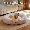 image:imageFUKUMARU Small Dog Bed 25 Orthopedic Dog Bed for Puppies Donut Cat Beds  Gradient Color Calming Donut Dog Beds for Small Dogs Round Pet Bed with Washable Cover Cute Cat Bed for Indoor Cats PinkPink Gradient