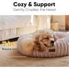 image:imageFUKUMARU Small Dog Bed 25 Orthopedic Dog Bed for Puppies Donut Cat Beds  Gradient Color Calming Donut Dog Beds for Small Dogs Round Pet Bed with Washable Cover Cute Cat Bed for Indoor Cats PinkPink Gradient