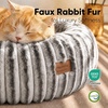 image:imageFUKUMARU Small Dog Bed 25 Orthopedic Dog Bed for Puppies Donut Cat Beds  Gradient Color Calming Donut Dog Beds for Small Dogs Round Pet Bed with Washable Cover Cute Cat Bed for Indoor Cats PinkCoffee Gradient