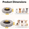 image:imageFUKUMARU Small Dog Bed 25 Orthopedic Dog Bed for Puppies Donut Cat Beds  Gradient Color Calming Donut Dog Beds for Small Dogs Round Pet Bed with Washable Cover Cute Cat Bed for Indoor Cats PinkCoffee Gradient