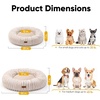 image:imageFUKUMARU Small Dog Bed 25 Orthopedic Dog Bed for Puppies Donut Cat Beds  Gradient Color Calming Donut Dog Beds for Small Dogs Round Pet Bed with Washable Cover Cute Cat Bed for Indoor Cats PinkCamel Gradient