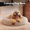 image:imageFUKUMARU Small Dog Bed 25 Orthopedic Dog Bed for Puppies Donut Cat Beds  Gradient Color Calming Donut Dog Beds for Small Dogs Round Pet Bed with Washable Cover Cute Cat Bed for Indoor Cats PinkCamel Gradient