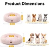 image:imageFUKUMARU Small Dog Bed 25 Orthopedic Dog Bed for Puppies Donut Cat Beds  Gradient Color Calming Donut Dog Beds for Small Dogs Round Pet Bed with Washable Cover Cute Cat Bed for Indoor Cats PinkPink Gradient