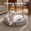 image:imageFUKUMARU Small Dog Bed 25 Orthopedic Dog Bed for Puppies Donut Cat Beds  Gradient Color Calming Donut Dog Beds for Small Dogs Round Pet Bed with Washable Cover Cute Cat Bed for Indoor Cats PinkCoffee Gradient