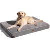 image:imageFUKUMARU Dog Bed Thickened Corduroy Orthopedic Dog Beds with Washable Cover Large Waterproof Dogs Bed for Crate 28D Egg Crate Foam Support Pet Mat Cozy Pet Bed Pad with AntiSlip Bottom GreyGrey