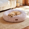 image:imageFUKUMARU Small Dog Bed 25 Orthopedic Dog Bed for Puppies Donut Cat Beds  Gradient Color Calming Donut Dog Beds for Small Dogs Round Pet Bed with Washable Cover Cute Cat Bed for Indoor Cats PinkPink Gradient