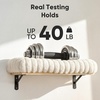 image:imageFUKUMARU Cat Wall Shelves Cat Walls Furniture with Soft Bed Solid Rubber Wood Floating Shelf Kitten Window Perch for Sleeping Playing and ScratchingMCushion Mat