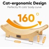 image:imageFUKUMARU Sisal Cat Scratcher Bed Solid Wood Cat Hammock for Indoor Cats  236 Inch Durable Scratching Bed Large Cat Scratch Pad Natural Sisal Hammock Cat Lounger Scratcher for Sleeping BrownBeige