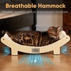 image:imageFUKUMARU Sisal Cat Scratcher Bed Solid Wood Cat Hammock for Indoor Cats  236 Inch Durable Scratching Bed Large Cat Scratch Pad Natural Sisal Hammock Cat Lounger Scratcher for Sleeping BrownBeige