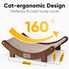 image:imageFUKUMARU Sisal Cat Scratcher Bed Solid Wood Cat Hammock for Indoor Cats  236 Inch Durable Scratching Bed Large Cat Scratch Pad Natural Sisal Hammock Cat Lounger Scratcher for Sleeping BrownBrown