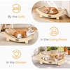image:imageFUKUMARU Sisal Cat Scratcher Bed Solid Wood Cat Hammock for Indoor Cats  236 Inch Durable Scratching Bed Large Cat Scratch Pad Natural Sisal Hammock Cat Lounger Scratcher for Sleeping BrownBeige