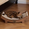 image:imageFUKUMARU Sisal Cat Scratcher Bed Solid Wood Cat Hammock for Indoor Cats  236 Inch Durable Scratching Bed Large Cat Scratch Pad Natural Sisal Hammock Cat Lounger Scratcher for Sleeping BrownBrown