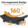 image:imageFUKUMARU Sisal Cat Scratcher Bed Solid Wood Cat Hammock for Indoor Cats  236 Inch Durable Scratching Bed Large Cat Scratch Pad Natural Sisal Hammock Cat Lounger Scratcher for Sleeping BrownBlack