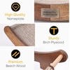 image:imageFUKUMARU Sisal Cat Scratcher Bed Solid Wood Cat Hammock for Indoor Cats  236 Inch Durable Scratching Bed Large Cat Scratch Pad Natural Sisal Hammock Cat Lounger Scratcher for Sleeping BrownBrown