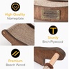 image:imageFUKUMARU Sisal Cat Scratcher Bed Solid Wood Cat Hammock for Indoor Cats  236 Inch Durable Scratching Bed Large Cat Scratch Pad Natural Sisal Hammock Cat Lounger Scratcher for Sleeping BrownBrown