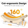 image:imageFUKUMARU Sisal Cat Scratcher Bed Solid Wood Cat Hammock for Indoor Cats  236 Inch Durable Scratching Bed Large Cat Scratch Pad Natural Sisal Hammock Cat Lounger Scratcher for Sleeping BrownBeige